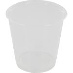Bak, cup, rippelcup, PP, 500ml, Ø101mm, transparant