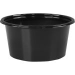 Cup, Gerecycled PET, 100ml, Ø75mm, zwart
