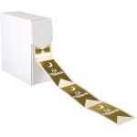 Etiket, Cadeauetiket, papier, Eid Mubarak, 60x30mm, goud/wit
