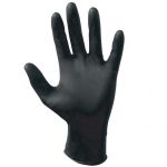 Handschoen, nitril, ongepoederd, S, zwart