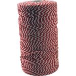 Katoenkoord, 16 draads, 500gram, spoel 640 meter, rood/wit