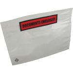 Paklijstenvelop, 122x165mm, wit/transparant, documents enclosed