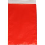 Zak, Fourniturenzak, Papier, 17x25cm, rood