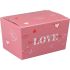 ballotin love and hearts karton pp 150gr roze