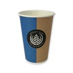 Beker, Coffee To Go, karton/PE, 180ml, 95mm, blauw