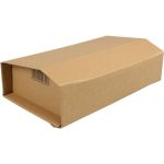 Boekverpakking, golfkarton, 249x165x60mm, bruin
