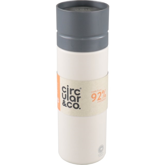 circularco fles gerecycled pet reusable 600ml crmegrijs