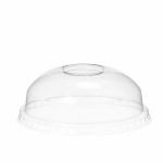 Deksel, PET, dome zonder gat, Ø95mm, transparant Deksel, PET, dome zonder gat, Ø95mm, transparant