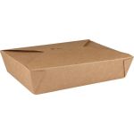 DEPA Bak, Karton + PP, maaltijdbox, 215x158x48mm, bruin