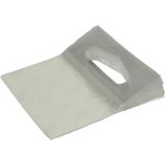 Etiket, deltalockhanger, kunststof, 50.8x50.8mm, transparant Etiket, deltalockhanger, kunststof, 50.8x50.8mm, transparant