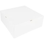 Gebaksdoos, karton, 26x26x10cm, zonder venster, wit