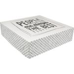 Gebaksdoos, karton, Love to Eat, 34x34x9cm, wit/zwart