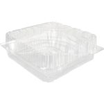 Gebaksdoos, pET, 205x205x80mm, transparant