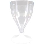 Goldplast, wijnglas, onbreekbaar, losse voet, pS, 200ml, transparant/Wit