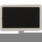 Houten krijtbord met clip, wit/zwart