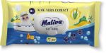 Hygiënedoekjes, Maliva, natte doekjes, 16x20cm, Aloe Vera, 1-laags, wit Hygiënedoekjes, Maliva, natte doekjes, 16x20cm, Aloe Vera, 1-laags, wit