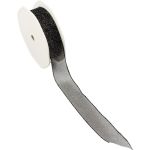 Lint, 25mm, 15m, transparant/Zwart Lint, 25mm, 15m, transparant/Zwart