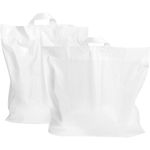 Lusdraagtas, LDPE, 46x52cm, bodemvouw 10cm, wit