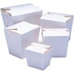 Oosterse maaltijbak, karton, Fold-Pak, 920ml, 32oz, wit