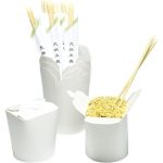 Oosterse maaltijbak, karton, SmartServ, 920ml, 32oz, wit Oosterse maaltijbak, karton, SmartServ, 920ml, 32oz, wit