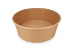 Salade bowl, Kraft/PE, 1300ml, bak, Ø185mm, bruin