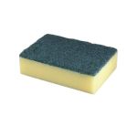 Schuurspons, 10x14cm, geel/groen