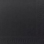 Servet, Duni, 2-laags, 24x24cm, zwart