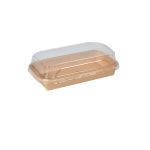 Sushi tray kraft PE 260ml 160x91x24mm